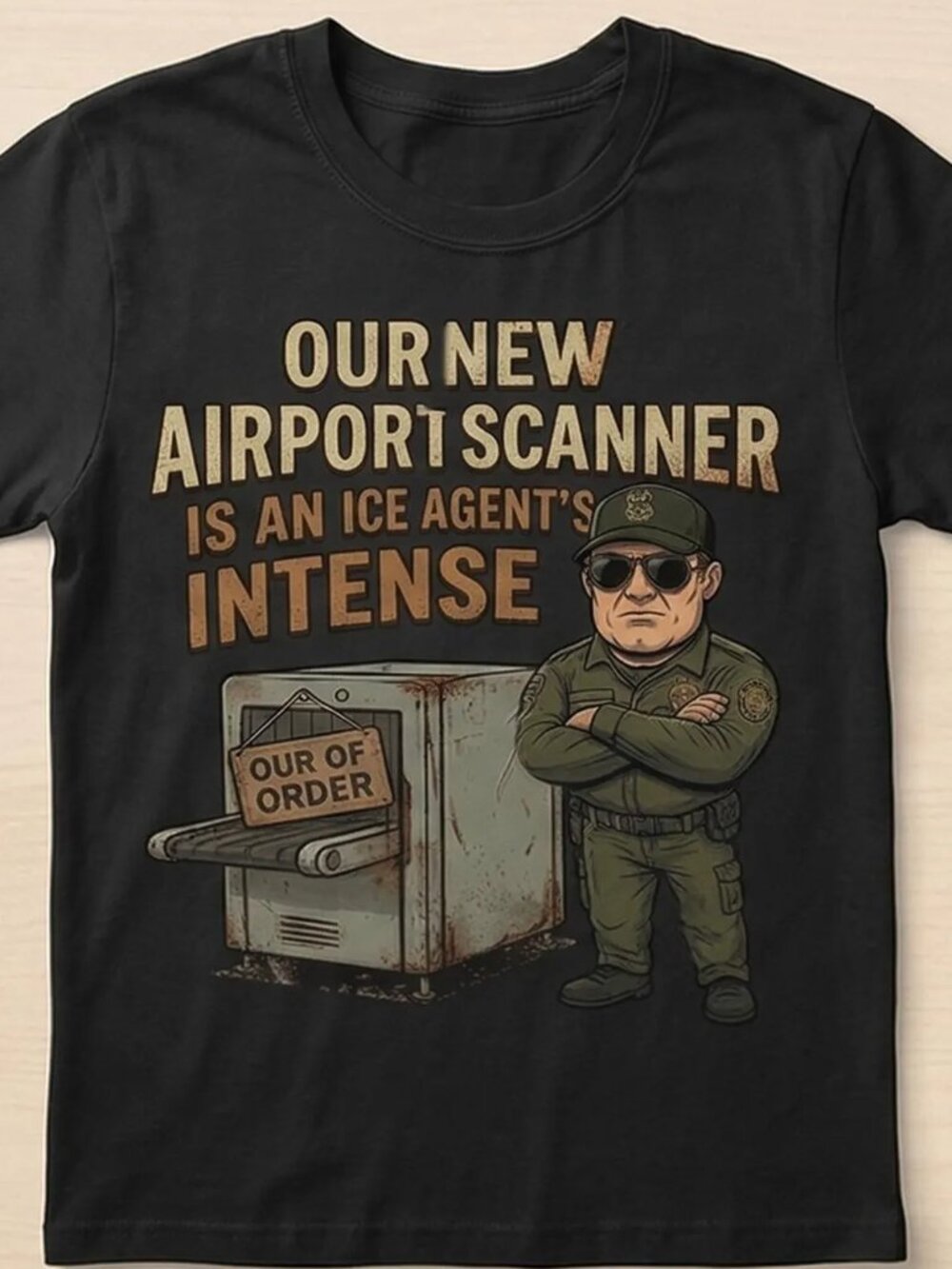 Our New Airport Scanner Is An ICE Agent’s Intense Shirt  249